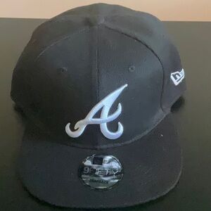 New Era Atlanta Braves Black Baseball Cap